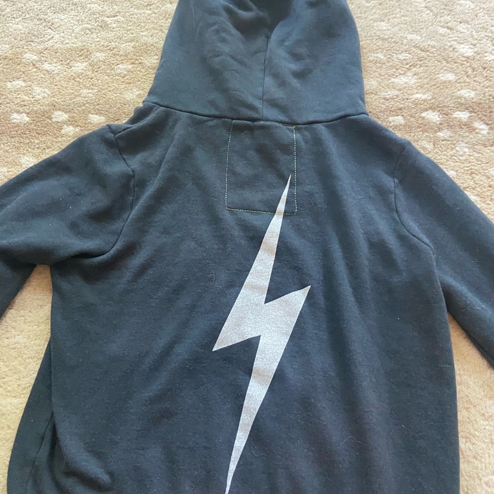 AVIATOR NATION LIGHTNING BOLT HOODIE SIZE SMALL